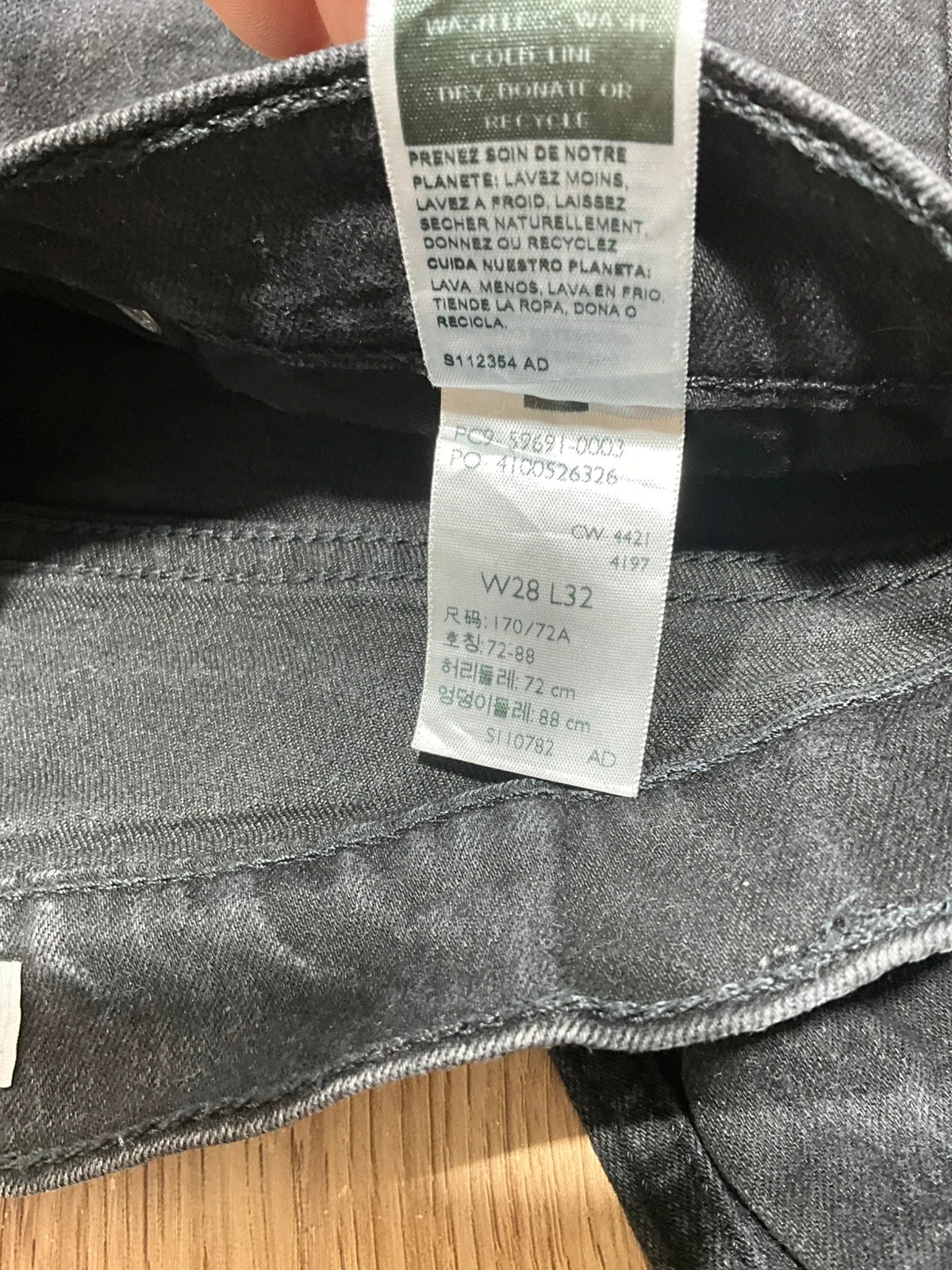 Jean Levi’s Coupe Slim W28 L32 Vintage Noir Lvh 258 – photo 11